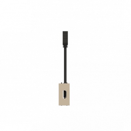 Niessen 2CLA215571N1901 Toma HDMI hembra-hembra c/ latiguillo CV